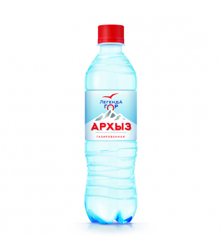 Вода газированная «Легенда гор Архыз» 0,5 л ПЭТ