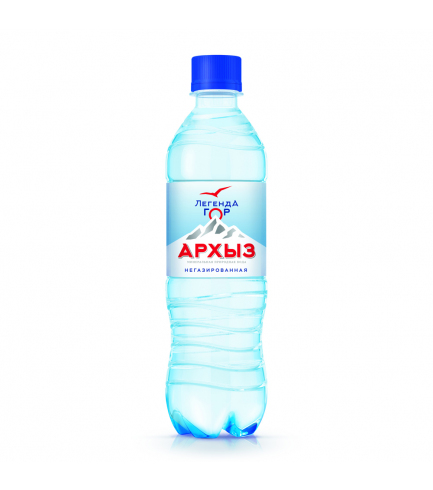 Вода негазированная «Легенда гор Архыз» 0,5 л ПЭТ