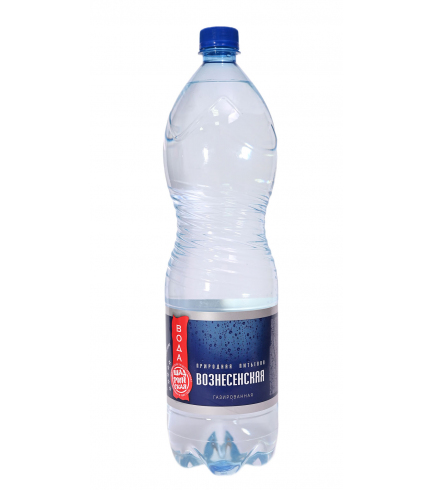Вода питьевая «Вознесенская» газированная 1,5 л ПЭТ