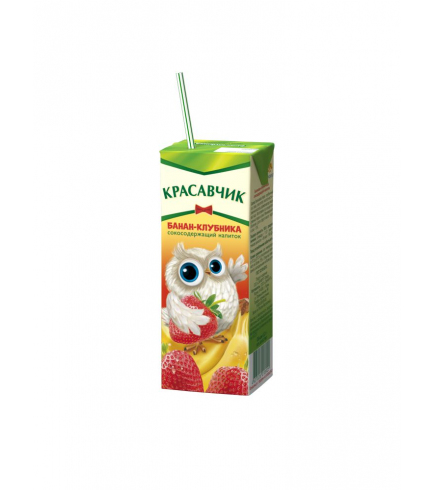 Сокосодержащий напиток Банан-Клубника «Красавчик» 0,2 л