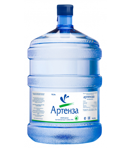 Вода артезианская «Артенза» 19 л оборотная тара